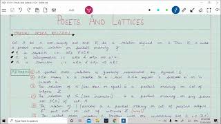 DISCRETE MATHEMATICS  Posets and Lattices Part1a [upl. by Egerton]