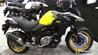 2017 Suzuki V Strom 650 XT  Walkaround  Debut at 2016 AIMExpo Orlando [upl. by Airtemed]