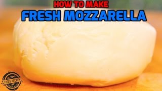 How to make Fresh Mozzarella Cheese recipe  Home Made DIY [upl. by Anemij]