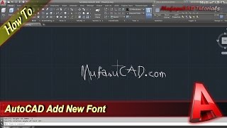 AutoCAD How To Add New Fonts [upl. by Manus]