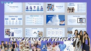 FREE PPT TEMPLATE NEW JEANS [upl. by Onibas112]