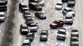 Icy weather in Atlanta leaves thousands stranded [upl. by Aleyak]