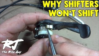 Bike Shifters Wont Shift  The Most Common Cause [upl. by Oglesby]