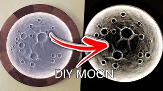 DIY Realistic Moon Lamp  Handcrafted Lunar Masterpiece [upl. by Carnes877]