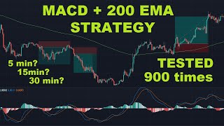 Simple MACD  200 EMA Trading Strategy Tested 900x Times [upl. by Ettenowtna]