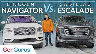 2021 Cadillac Escalade Vs 2021 Lincoln Navigator  CarGurus [upl. by Dodwell661]