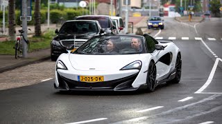 McLaren 600LT Spider  Lovely Accelerations amp Downshift Sounds [upl. by Gnurt]