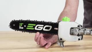 How to adjust the Pole Saw Attachment Chain Tension [upl. by Rotow]