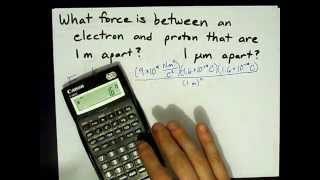 Coulombs Law Find the Force between two Charges [upl. by Henryetta]