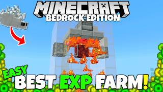 THE BEST EXP FARM in Minecraft 50 Levels in 40 Seconds Minecraft Bedrock Silverfish Farm Tutorial [upl. by Aicetal]