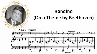 Fritz Kreisler  Rondino on a Theme by Beethoven w Score [upl. by Om]