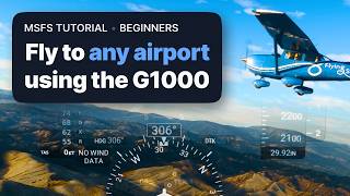 MSFS Fly to any airport using the G1000 NXi and Visual Approaches  Microsoft Flight Simulator [upl. by Yht]