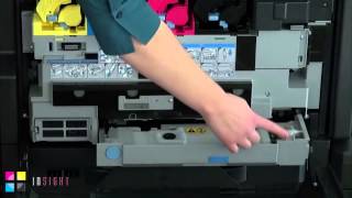 Kyocera How To Replace Waste Toner Bottles  A3 Devices [upl. by Aeki686]