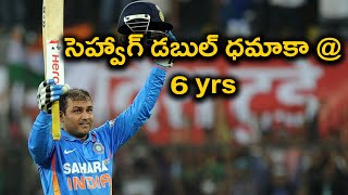 Virender Sehwag Double Century 219 On This Day  Oneindia Telugu [upl. by Airec925]