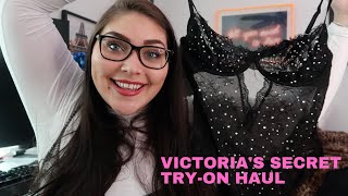 PLUS SIZE Victorias Secret Try On Lingerie Haul [upl. by Ynnel751]