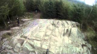 Dalbeattie Forest Mountain Biking  Riding The Slab GoPro HD Hero [upl. by Anairo]