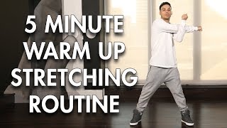 5 minute Warm up  Stretching Routine Dance Tutorial  MihranTV [upl. by Siuluj]