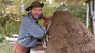 How To Build a HUMONGOUS Earthen Oven  Townsends Homestead [upl. by Adnor]