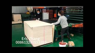 laminate hot press machine adopt the automatic loading system [upl. by Ahseia]