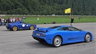 Bugatti EB110 vs NEW Lancia Stratos [upl. by Nowell]