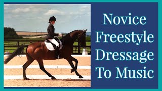 NOVICE FREESTYLE DRESSAGE TO MUSIC  British Dressage [upl. by Camilia]