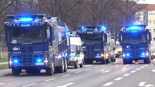 Polizei Großeinsatz 1FC Magdeburg vs FC Hansa Rostock [upl. by Haberman]