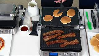 Delonghi 6in1 Livenza AllDay Digital Grill wWaffle amp Griddle Plates on QVC [upl. by Lednar557]