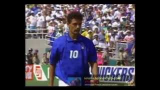 1994 World Cup Final Roberto Baggio penalty miss Dünya Kupası Finali Baggio penaltı kaçırıyor [upl. by Refanej]