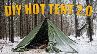 How to Make DIY Canvas Hot Tent [upl. by Millard]