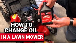 How To Change Oil In A Lawn Mower  Ace Hardware [upl. by Voss]