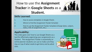 How to use Assignment Tracker in Google Sheets [upl. by Gnagflow]