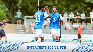 🎤Interviews nach dem Spiel gegen Pogoń Stettin  Testspiel im Trainingslager Neuruppin⚽ [upl. by Annawot]