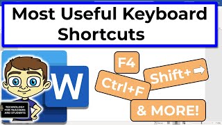 Most Useful Microsoft Word Keyboard Shortcuts [upl. by Ylecic]