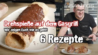 Der größte Drehspieß Guide mit SANTOS  Aufbau  Einstellung  Test  6 Rezepte [upl. by Lairret32]