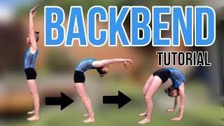 BACKBEND TUTORIAL  Beginner gymnastics  How to do a Backbend  PolinaTumbles [upl. by Madella]