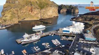 Vestmannaeyjar Iceland Birds Eye View [upl. by Atinit519]