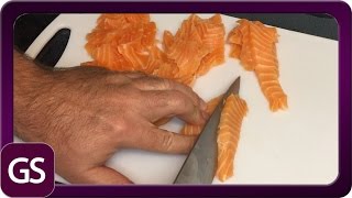 How To Make Safe Raw Salmon For Sushi Sashimi Nigiri Lox At Home [upl. by Noirda]