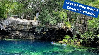 Cenote Cristalino  Playa Del Carmen Mexico [upl. by Ryhpez]