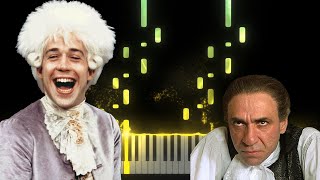 Mozart  Salieris March Amadeus Scene  Piano Classical Story Synthesia [upl. by Htebazile521]