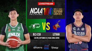 Benilde vs Letran Men’s Basketball  NCAA Season 100  Replay [upl. by Eoin81]