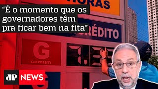 Presidente afirma que o preço da gasolina caiu em média R 100 [upl. by Biegel]