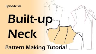 HOW TO MAKE A COWL NECK TOP Pattern Drafting and sewing tutorial [upl. by Gilbart201]