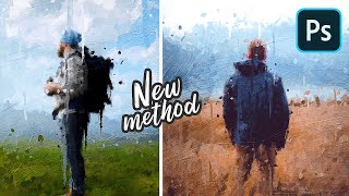 Photo to Oil Painting Effect Without Drawing Skills  Photoshop Tutorial [upl. by Raimundo492]