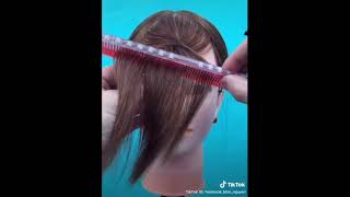 How To Cut Hair Bangs  Korean Hairstyle [upl. by Scornik]