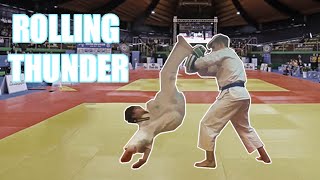 Do Mawashi Kaiten Geri Rolling Thunder Kick  Full Contact Karate [upl. by Antin]