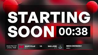 MARYVILLE 🆚 SAN JOE STATE  NECC Division 1  NO CAST  MUWIN [upl. by Amaras]