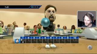 WII BOWLING PERFECT GAME ATTEMPT uncut gameplay [upl. by Gurolinick172]