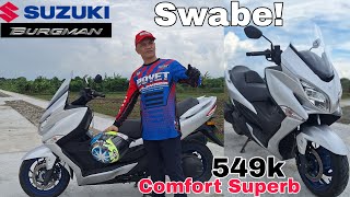 Actual Unit Test Ride  Suzuki Burgman 400 Specs Features Price  Sobrang Comfortable neto [upl. by Blanding]