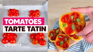 Tomato tarte tatin an easy and delicious idea to prepare in few minutes [upl. by Iba]