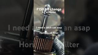 F150 27 ecoboost oil change simple [upl. by Yleme]